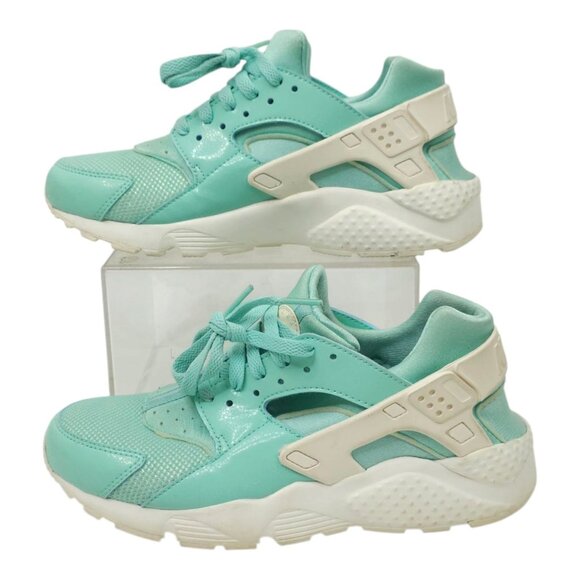 Nike Huarache Run Sparkle Sneakers Youth 6.5 Y Tropical Twist Aqua AV5104-300 - Picture 1 of 16